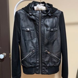 Faux leather jacket